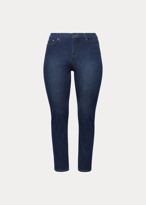 Jeans Ralph Lauren Mujer Azul Marino Azules - Premier Straight Curvy - HBSGI0724